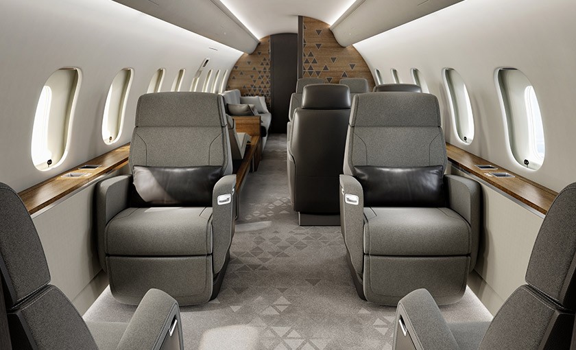 Global 5500 Largest cabin