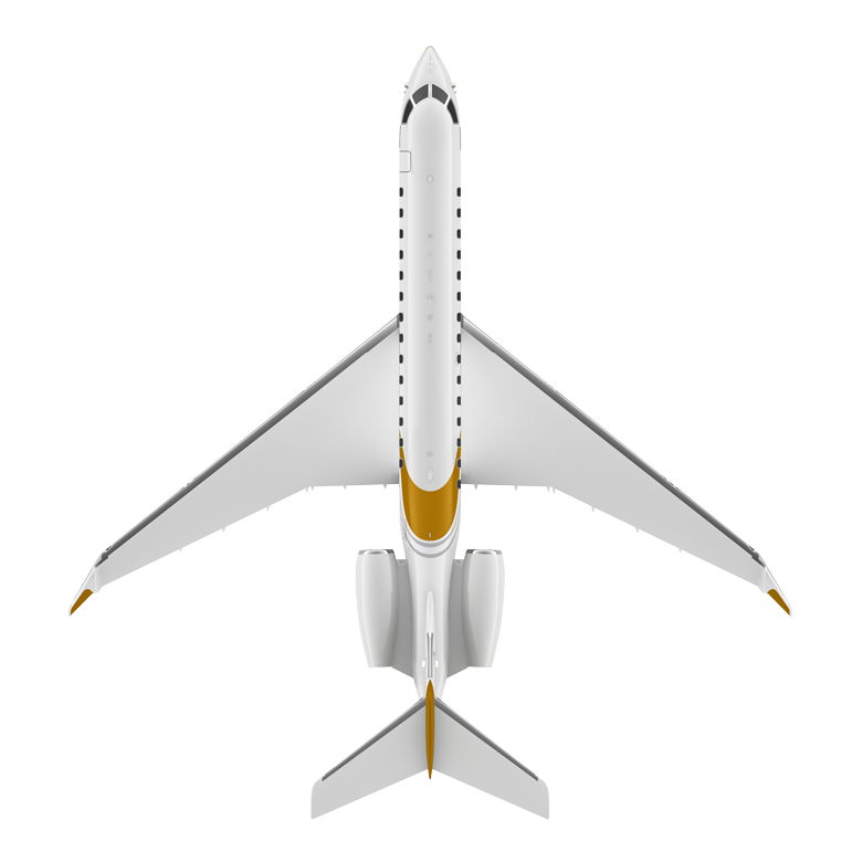 Global 8000 top view