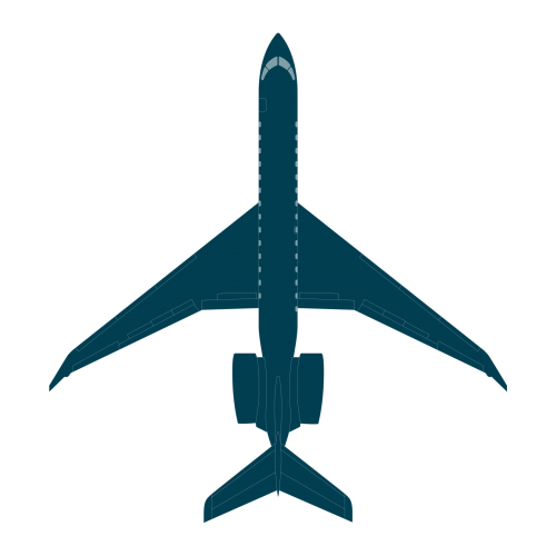 环球7500 top view