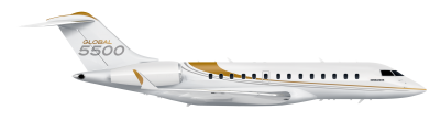 Global 5500 side view